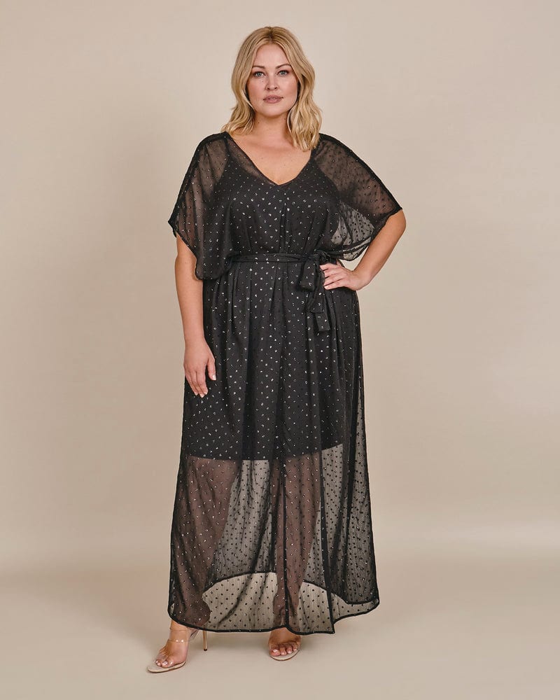 Plus size model wearing Kaye Kaftan by 11 Honoré Collection | Dia&Co | dia_product_style_image_id:199638
